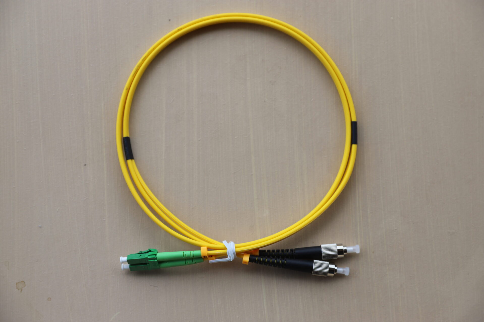 1M LC/APC to FC/PC Duplex Single Mode Patch Lead - Image 2