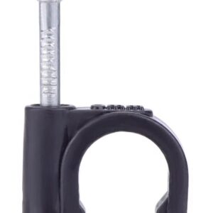 10MM CABLE CLIP ROUND BLACK