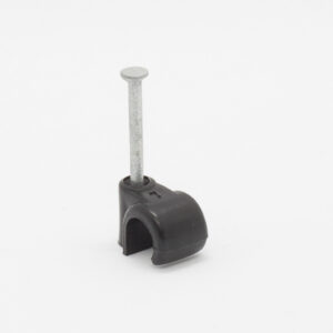 3MM CABLE CLIP ROUND BLACK