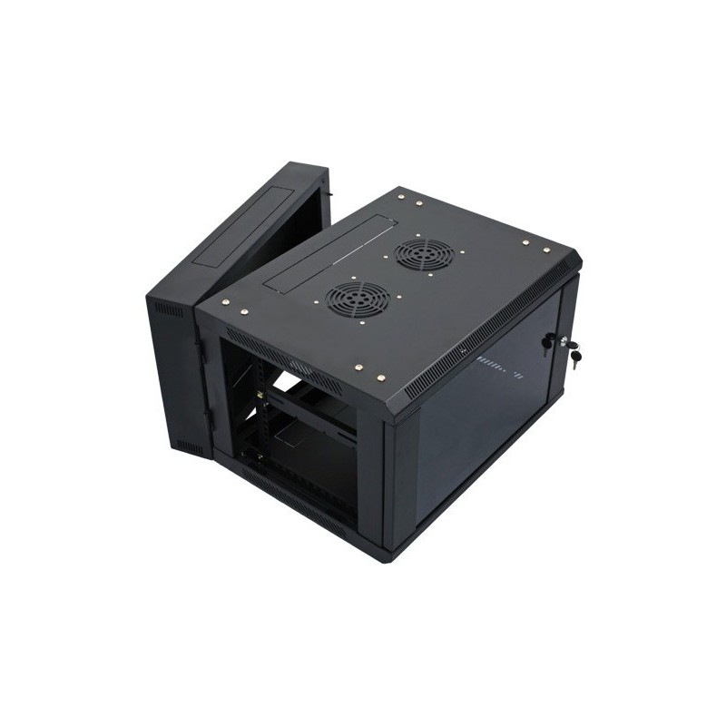 6U WALLBOX 450MM DEEP SWINGFRAME 100MM