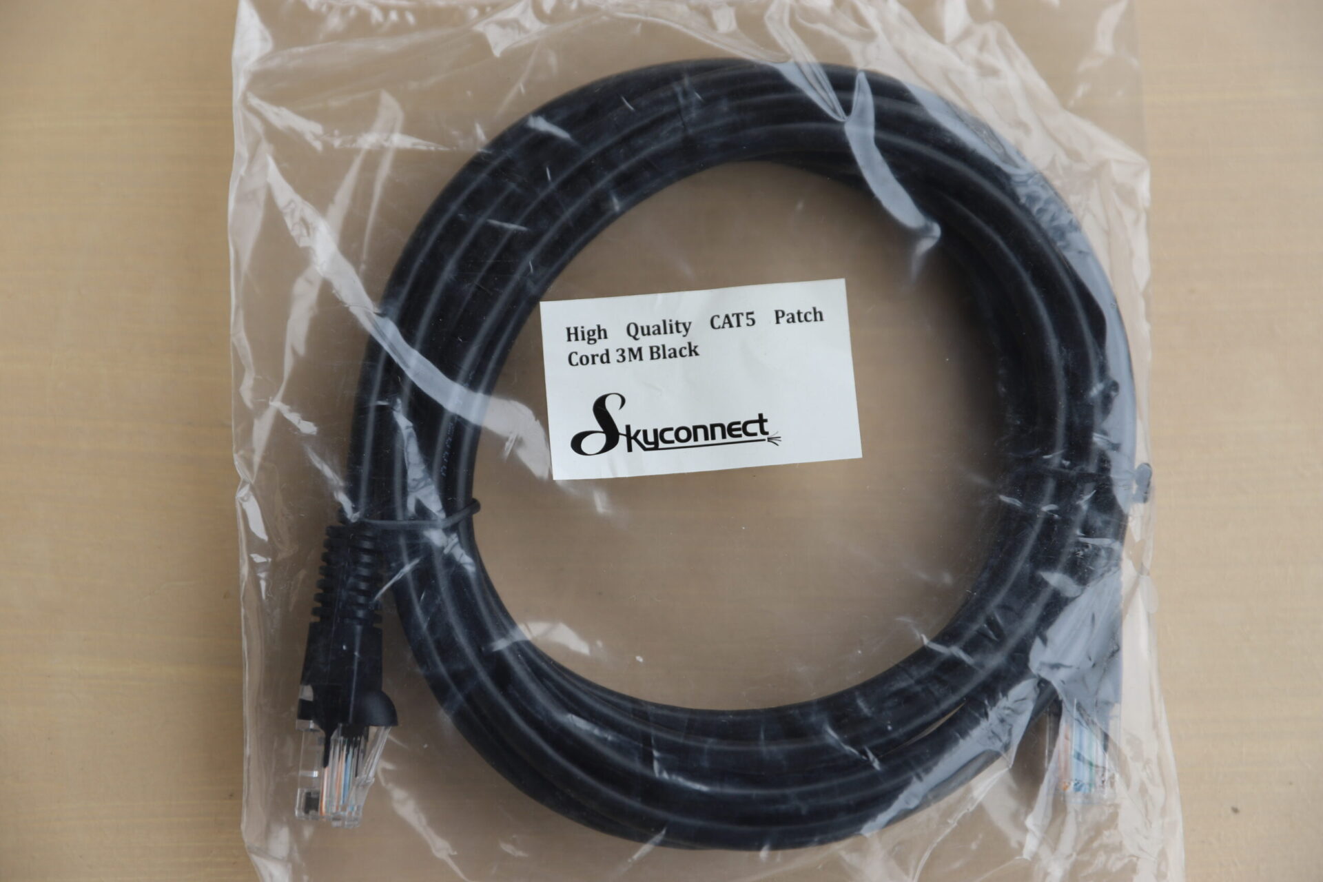 3 Metre CAT6 Black Patch Lead - Image 2