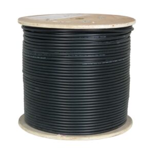 CAT6 SOLID BC BLACK UV OUTDOOR
