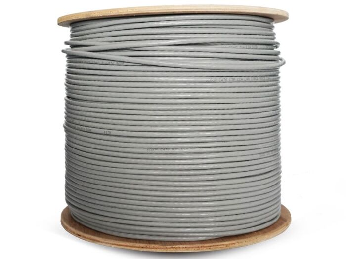 CAT6A SOLID BC SHIELDED GREY