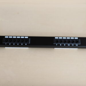 12 PORT CAT5E PATCHPANEL