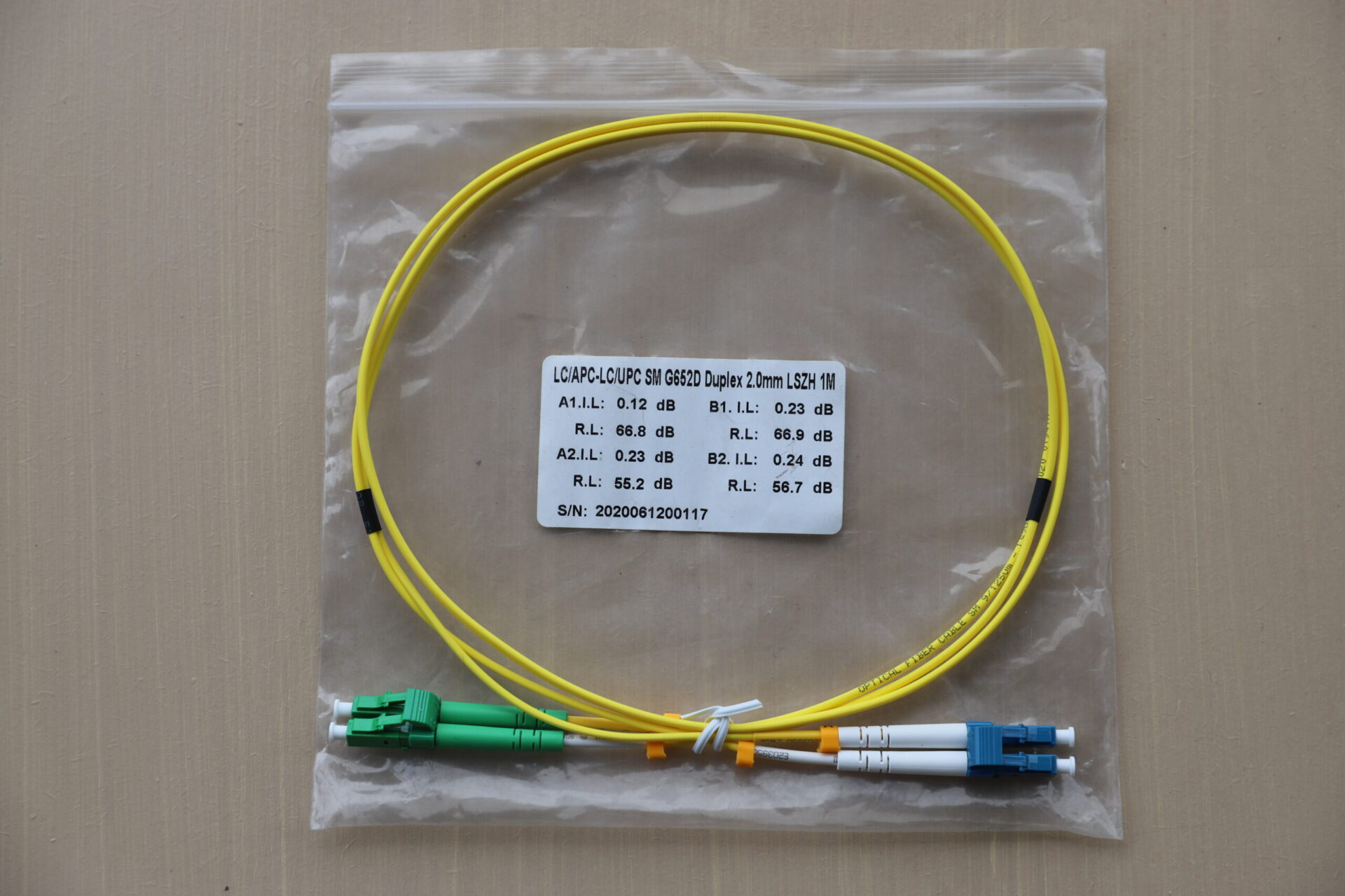 2M LC/APC-LC/UPC DX PATCHLEAD
