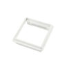 50x50mm white flush mount keystone collar