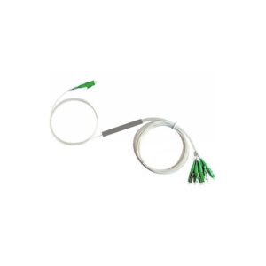 1:8 PLC splitter with LC/APC connectors for FTTH and GPON networks