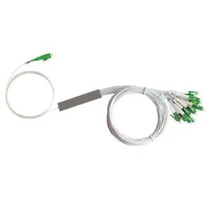 1:16 PLC fibre splitter with LC/APC connectors for PON and FTTH